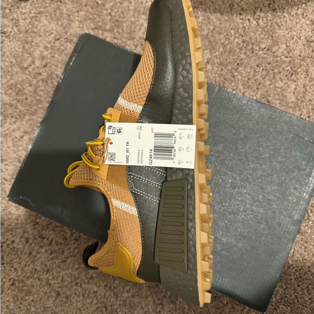 adidas Men's Olive and Mustard Athletic Shoes